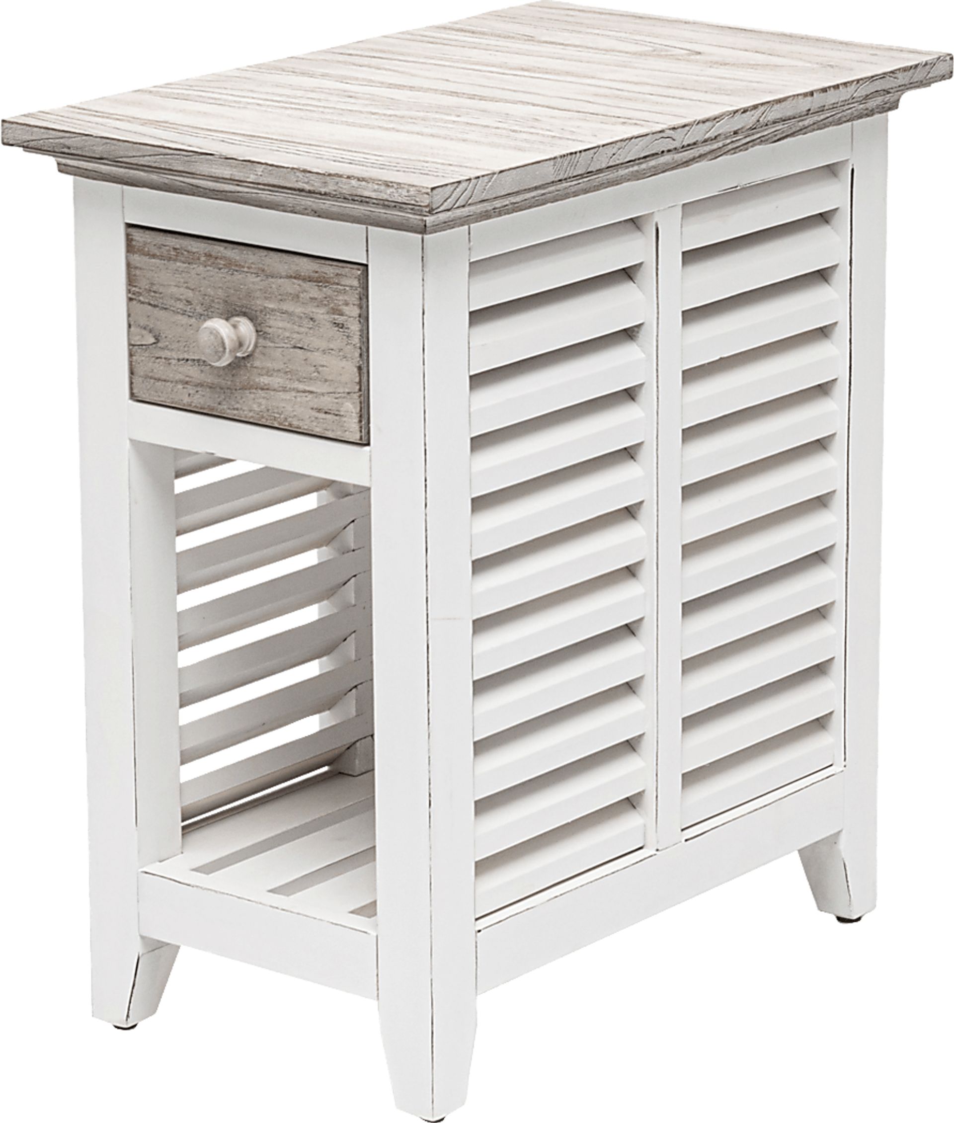 Huibei Gray Chairside Table - Image 1
