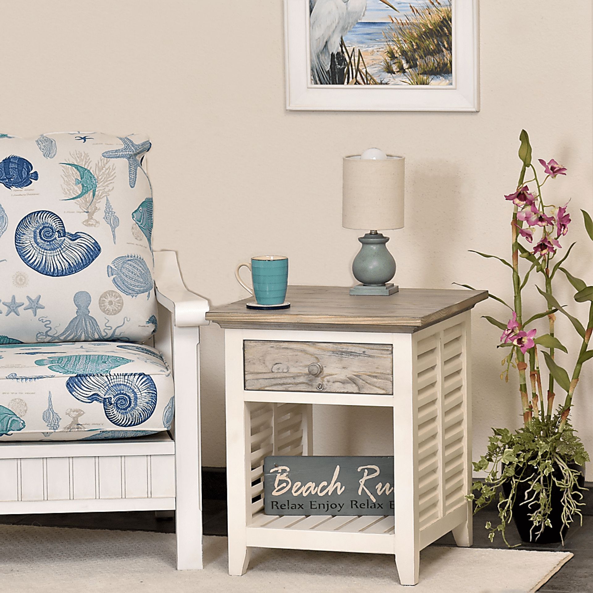 Huibei Gray End Table - Image 2