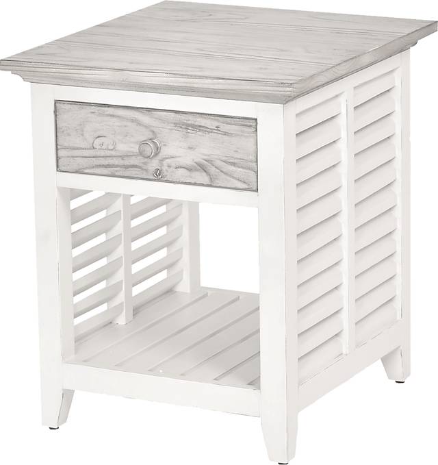 Huibei Gray End Table - Thumbnail - Image 1