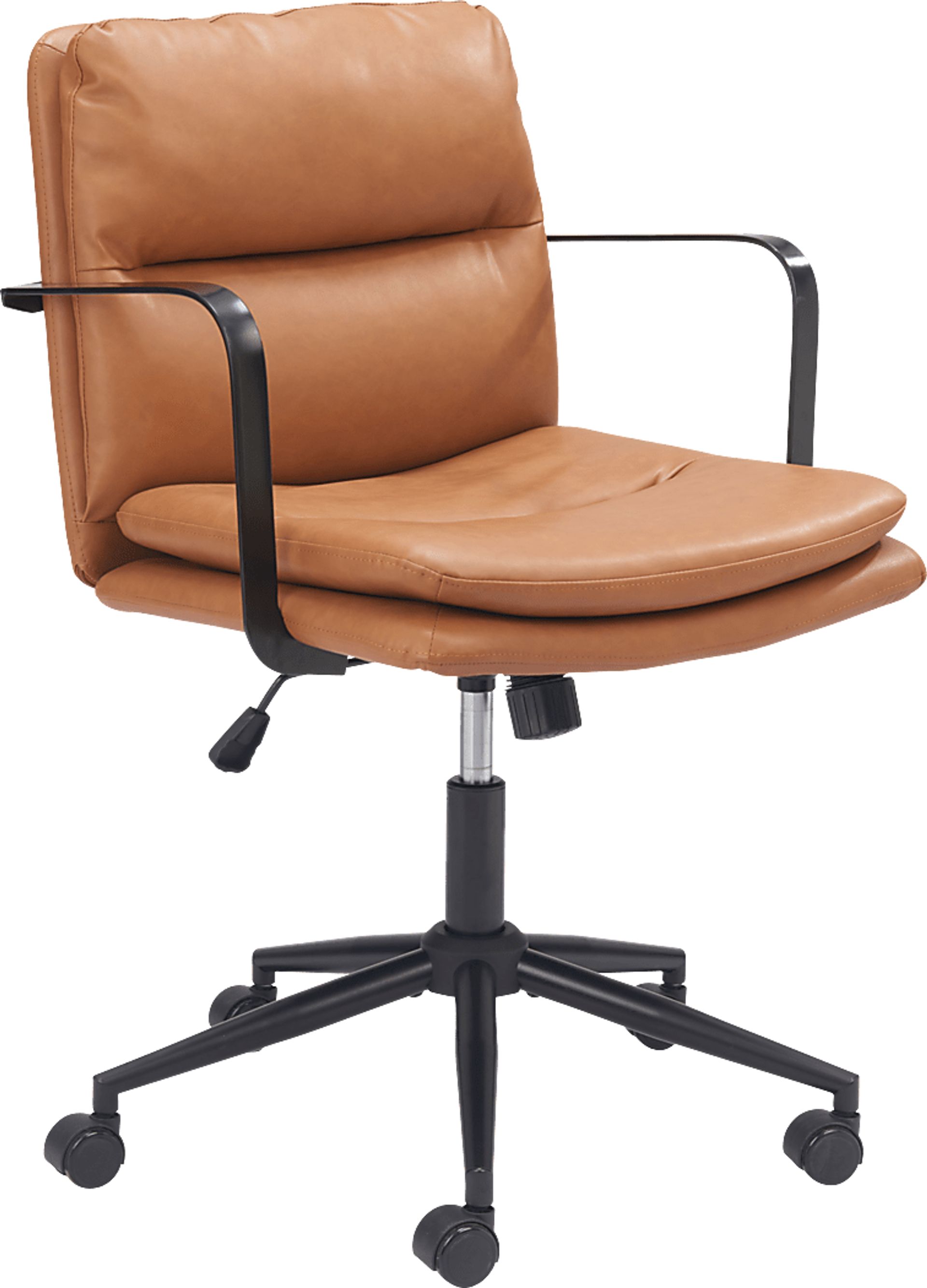 Huitli Brown Office Chair - Image 1