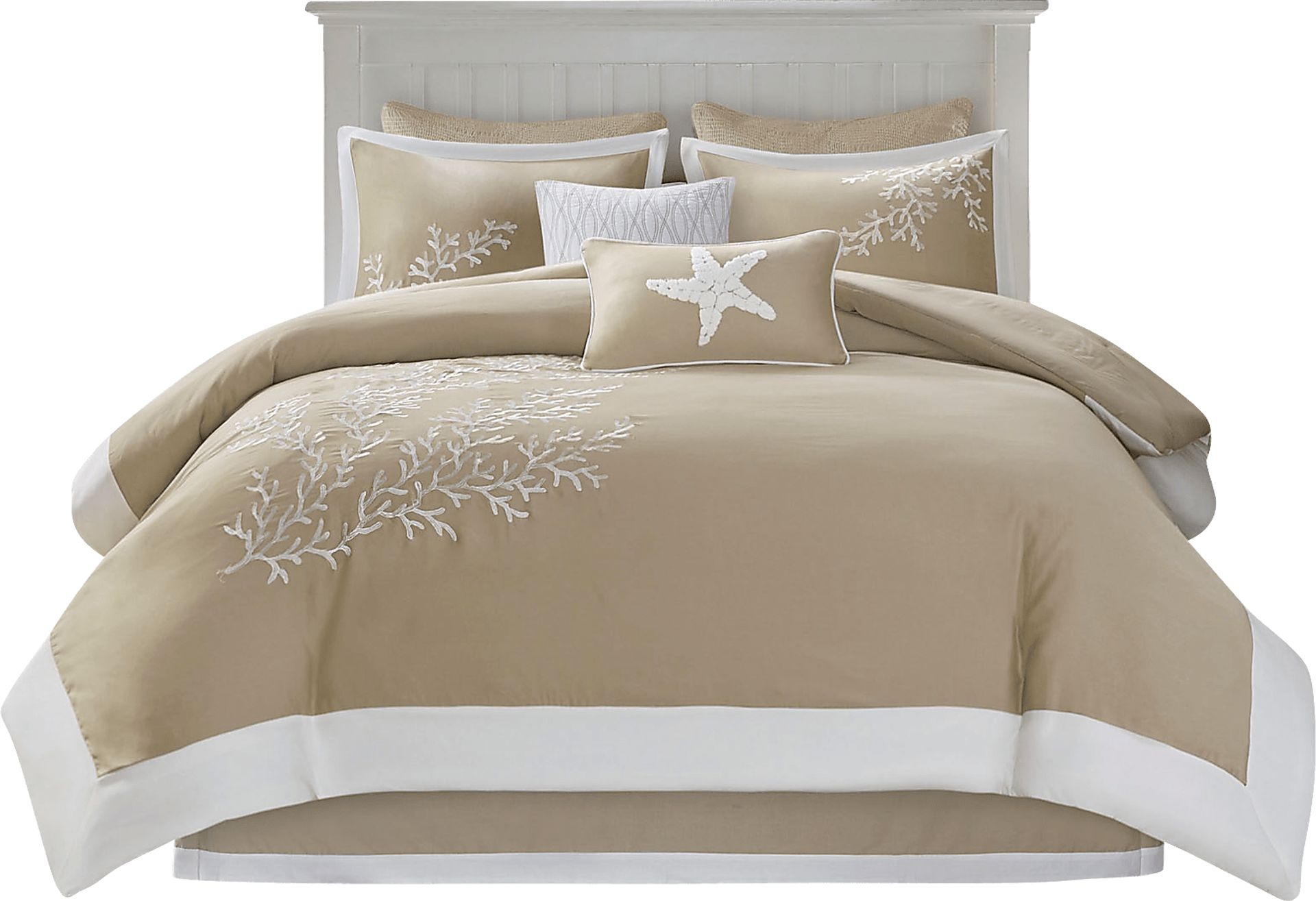 Huizache Brown 6 Pc King Comforter Set - Image 6