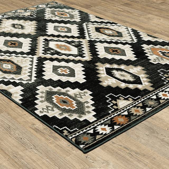 Humai Charcoal 5'3 x 7'3 Rug - Thumbnail - Image 2