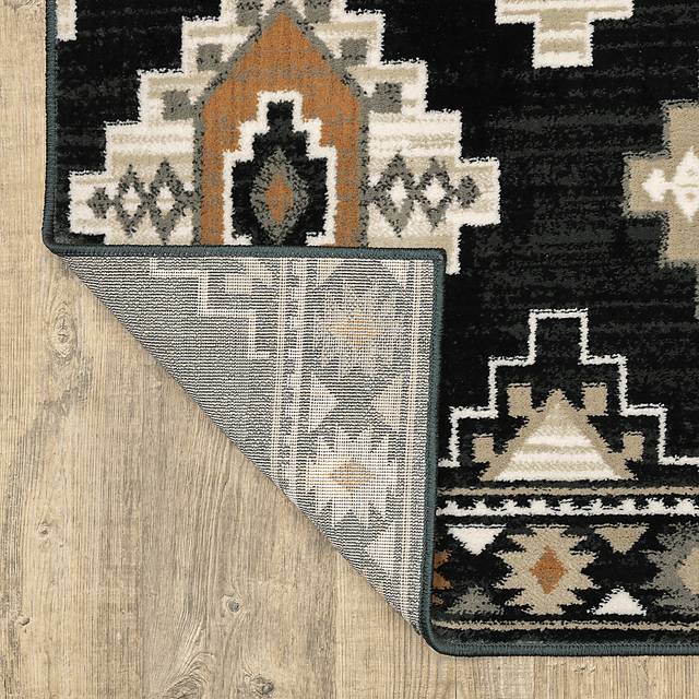 Humai Charcoal 5'3 x 7'3 Rug - Thumbnail - Image 4