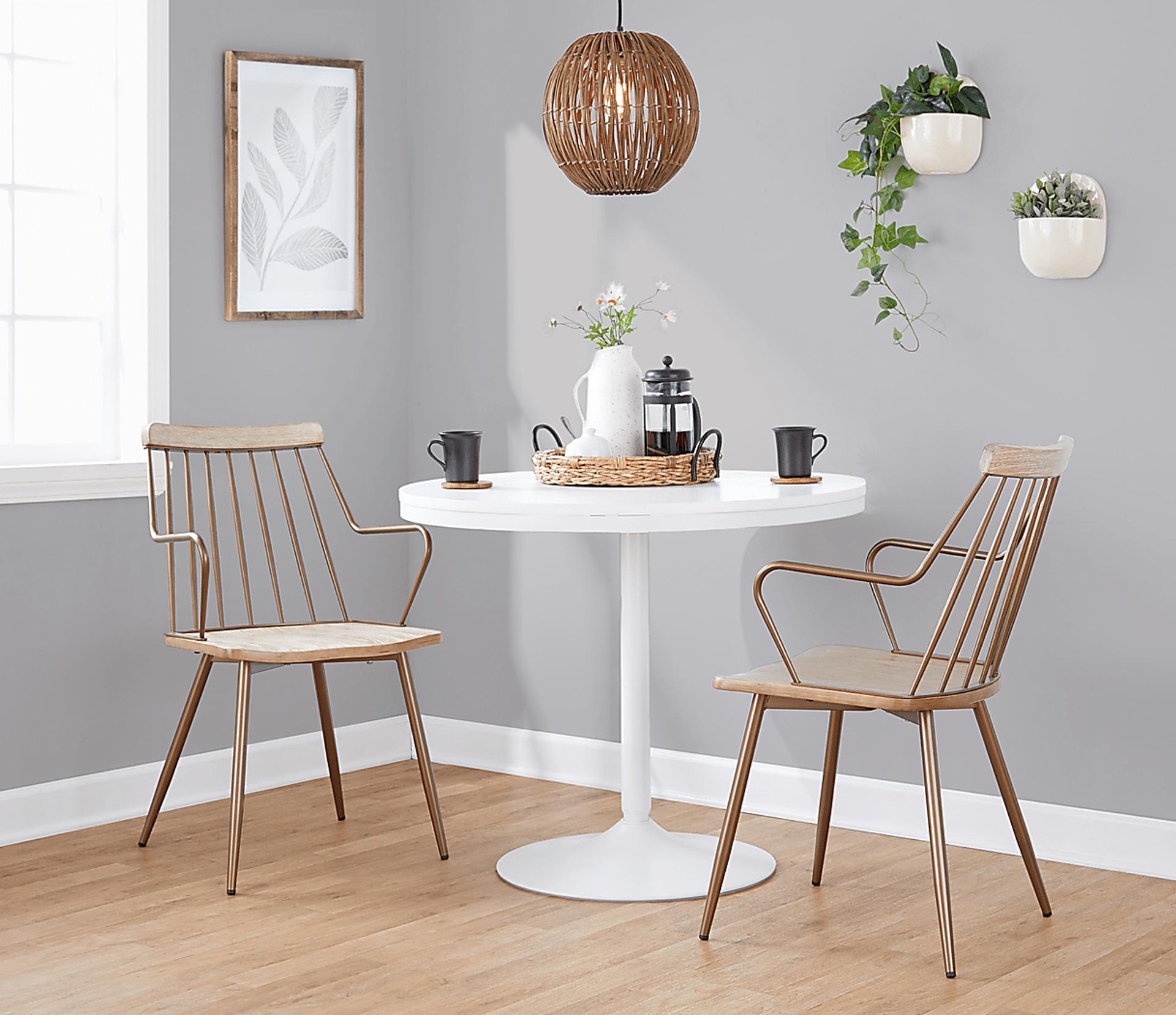 Dining Chairs with Arms Set of 2