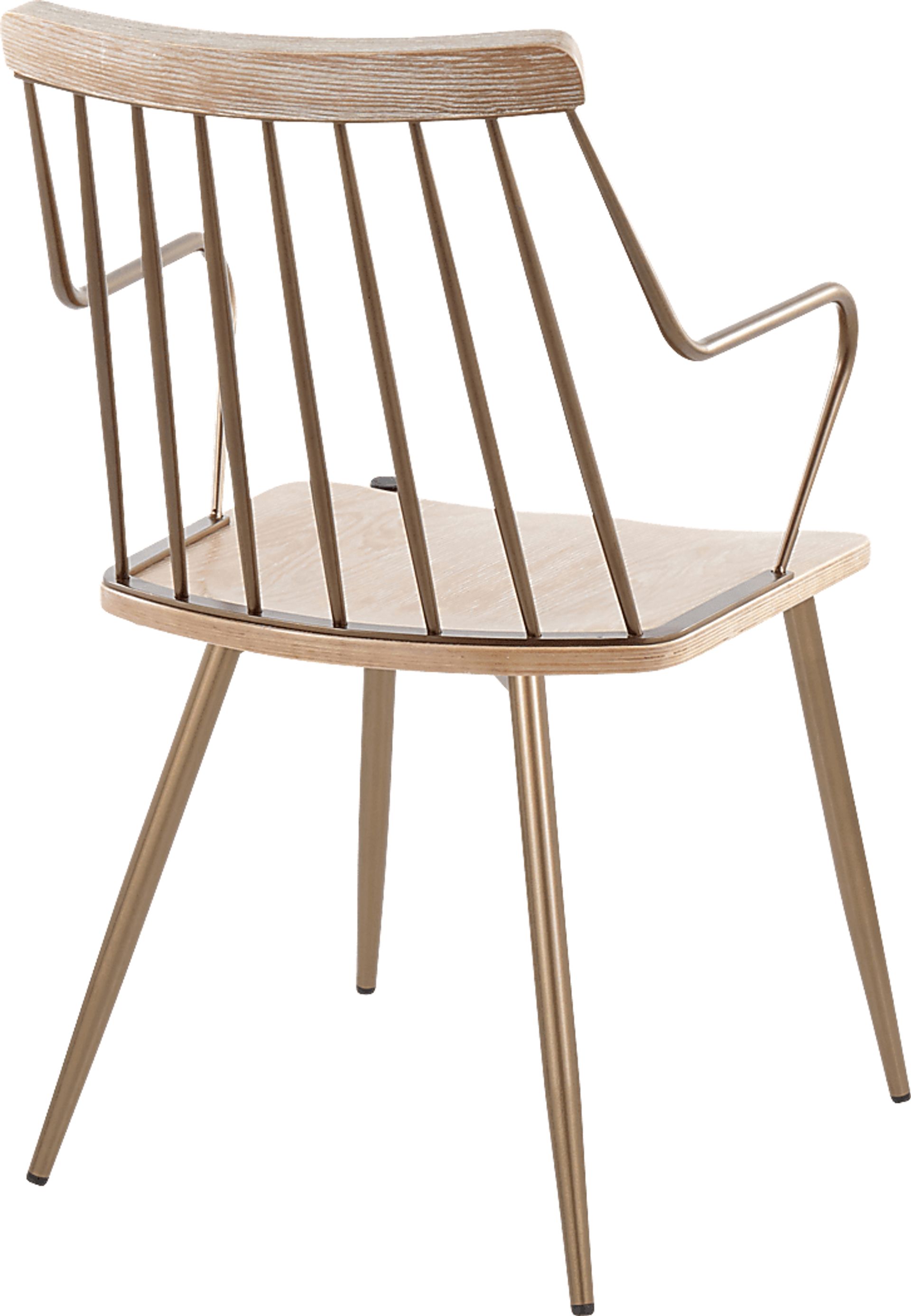 Hundley White Arm Chair, Set of 2 - Image 5