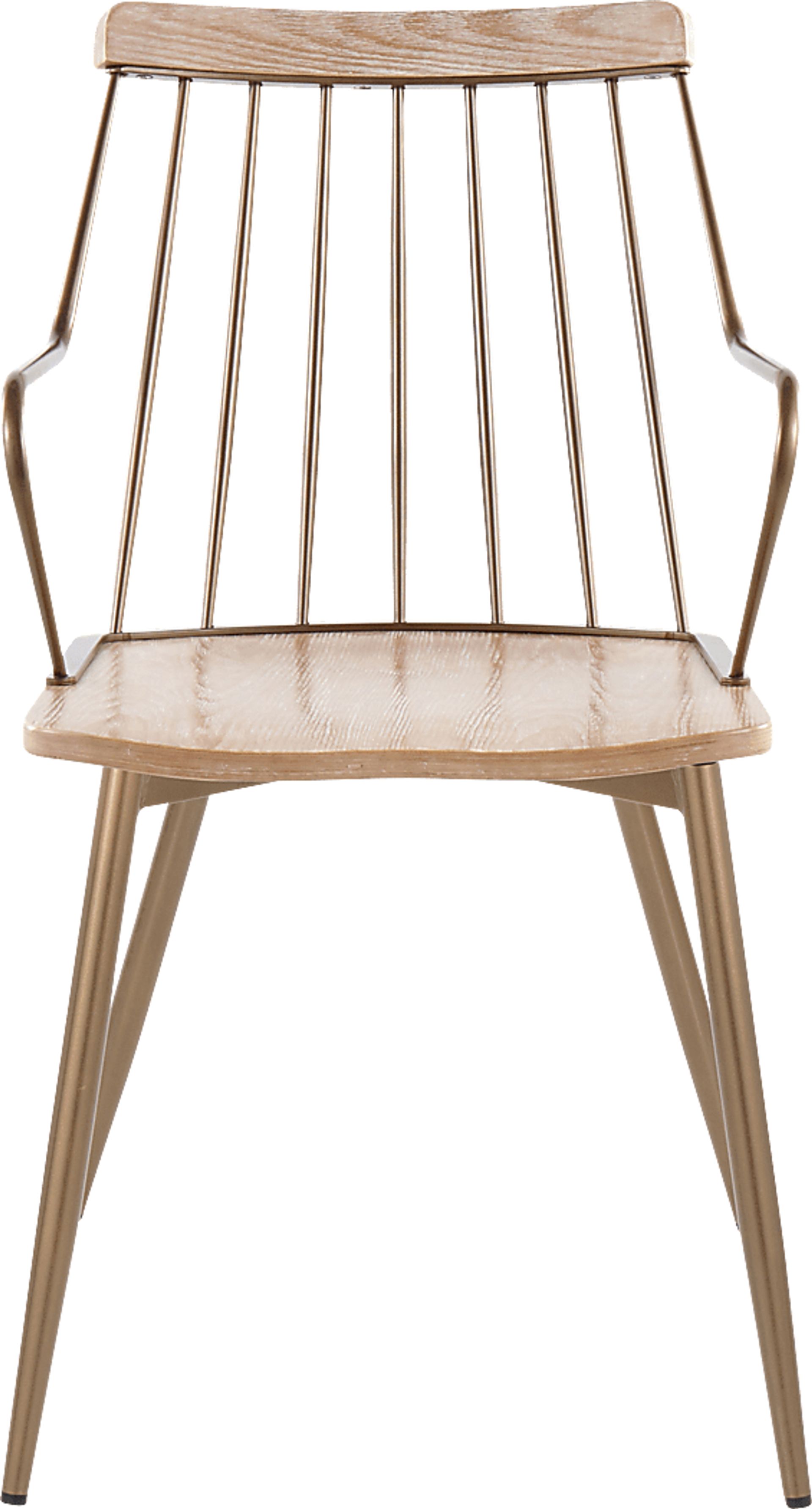 Hundley White Arm Chair, Set of 2 - Image 7