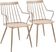 Hundley White Arm Chair, Set of 2