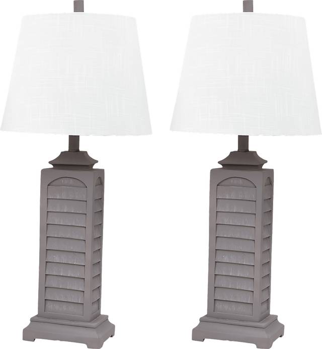 Greenlawn Gray Lamp, Set of 2 - Thumbnail - Image 1