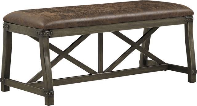 Hunter Mill Brown Bench - Thumbnail - Image 1