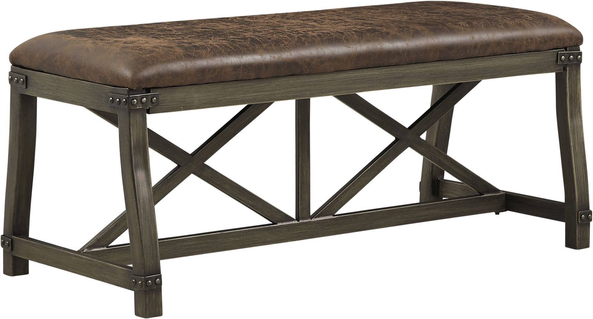 Hunter Mill Brown Bench - Image 1