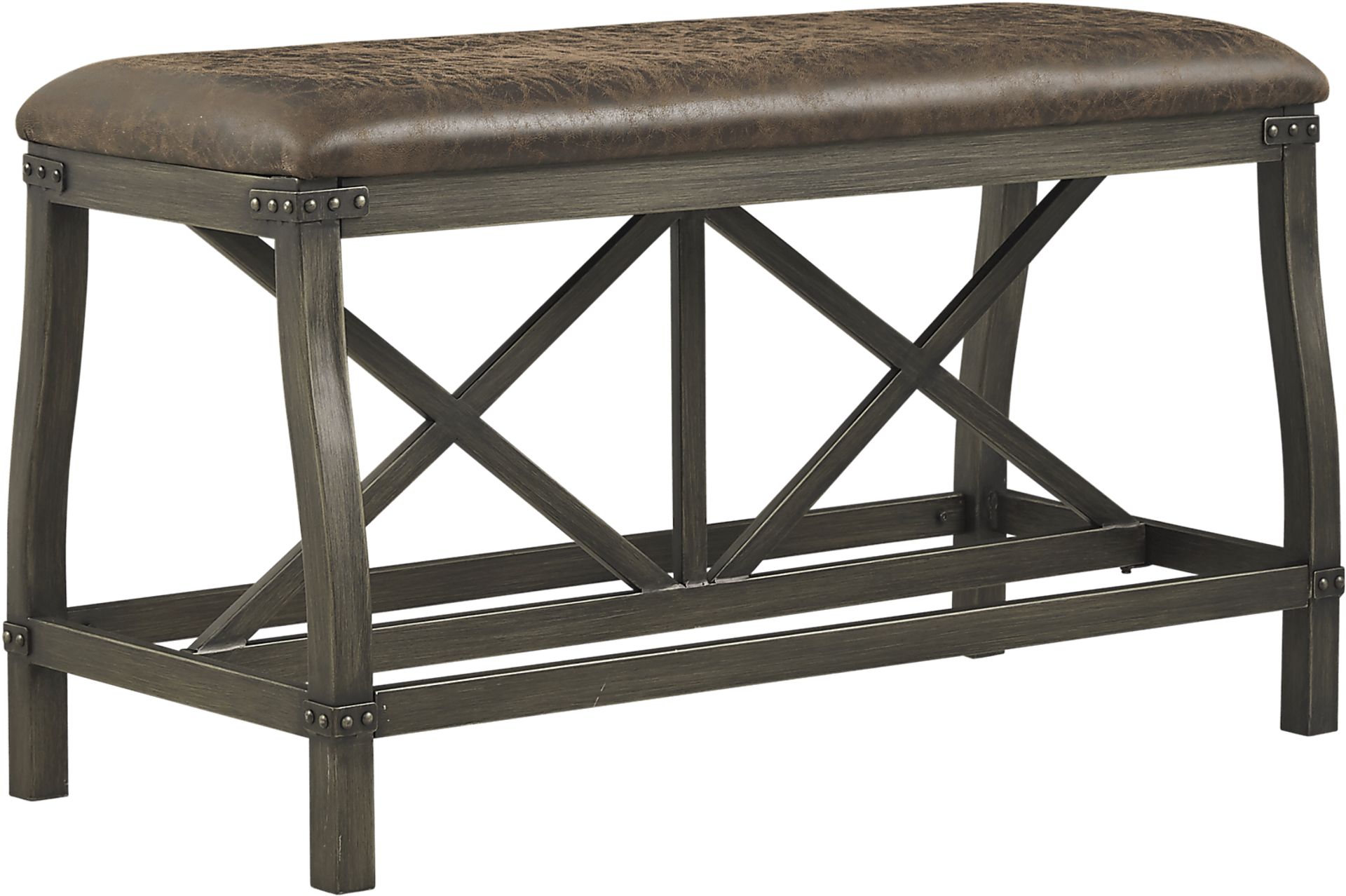Hunter Mill Brown Counter Height Bench - Image 1