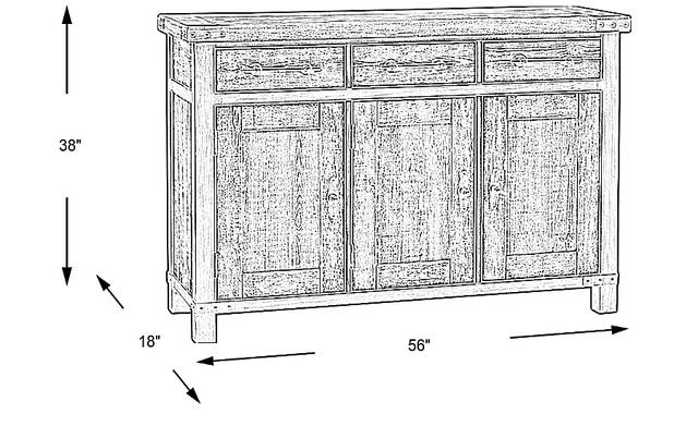 Dimension Image. Please refer to the Dimension Tab on this page for dimension details.