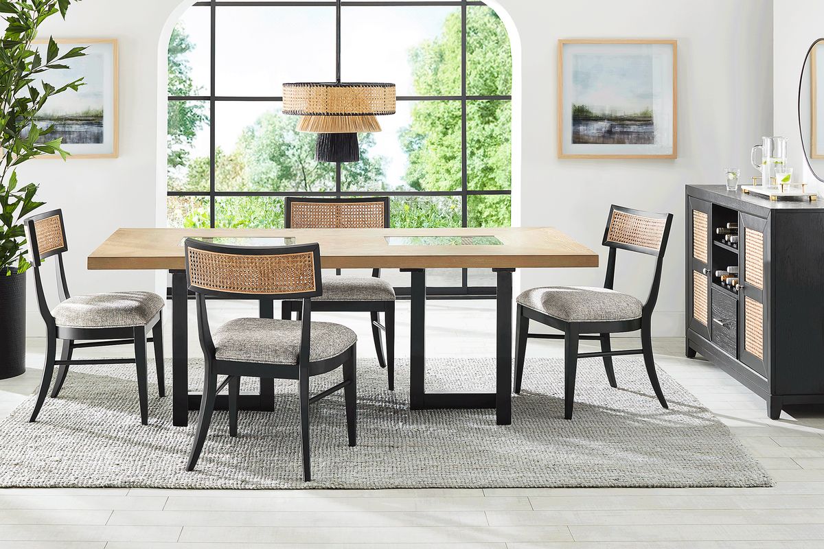 Hunter Springs 5 Pc Black Black,Colors Dining Room Set With Dining