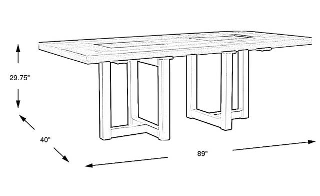 Dimension Image. Please refer to the Dimension Tab on this page for dimension details.