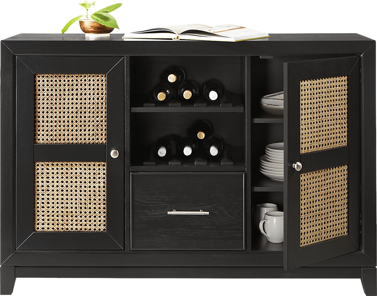 Hunter Springs Black Black,Colors Server | Rooms to Go