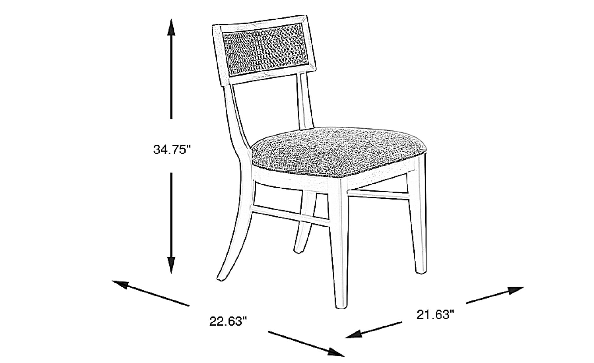Dimension Image. Please refer to the Dimension Tab on this page for dimension details.