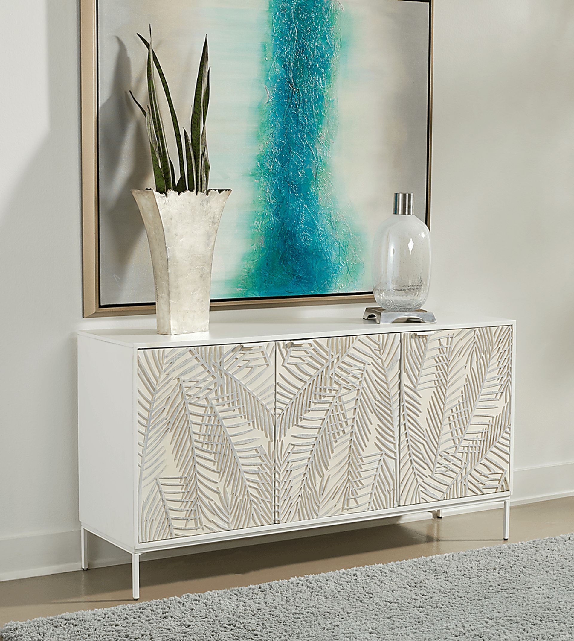 Huntingdon White Credenza - Image 2