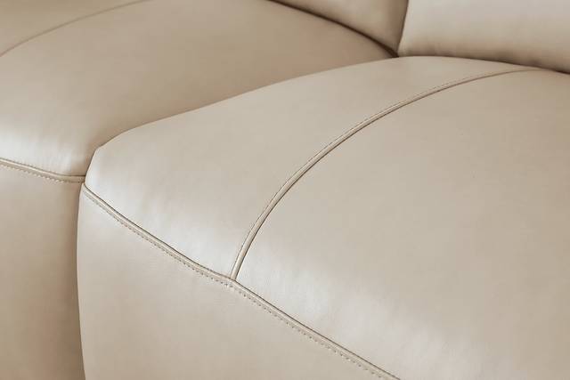 Huntington Ivory Leather 6 Pc Dual Power Reclining Sectional - Thumbnail - Image 4