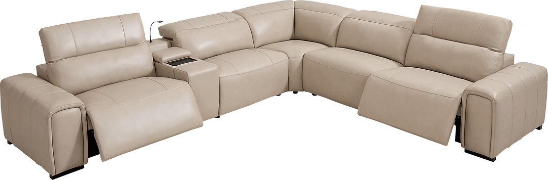 dual power console sectional