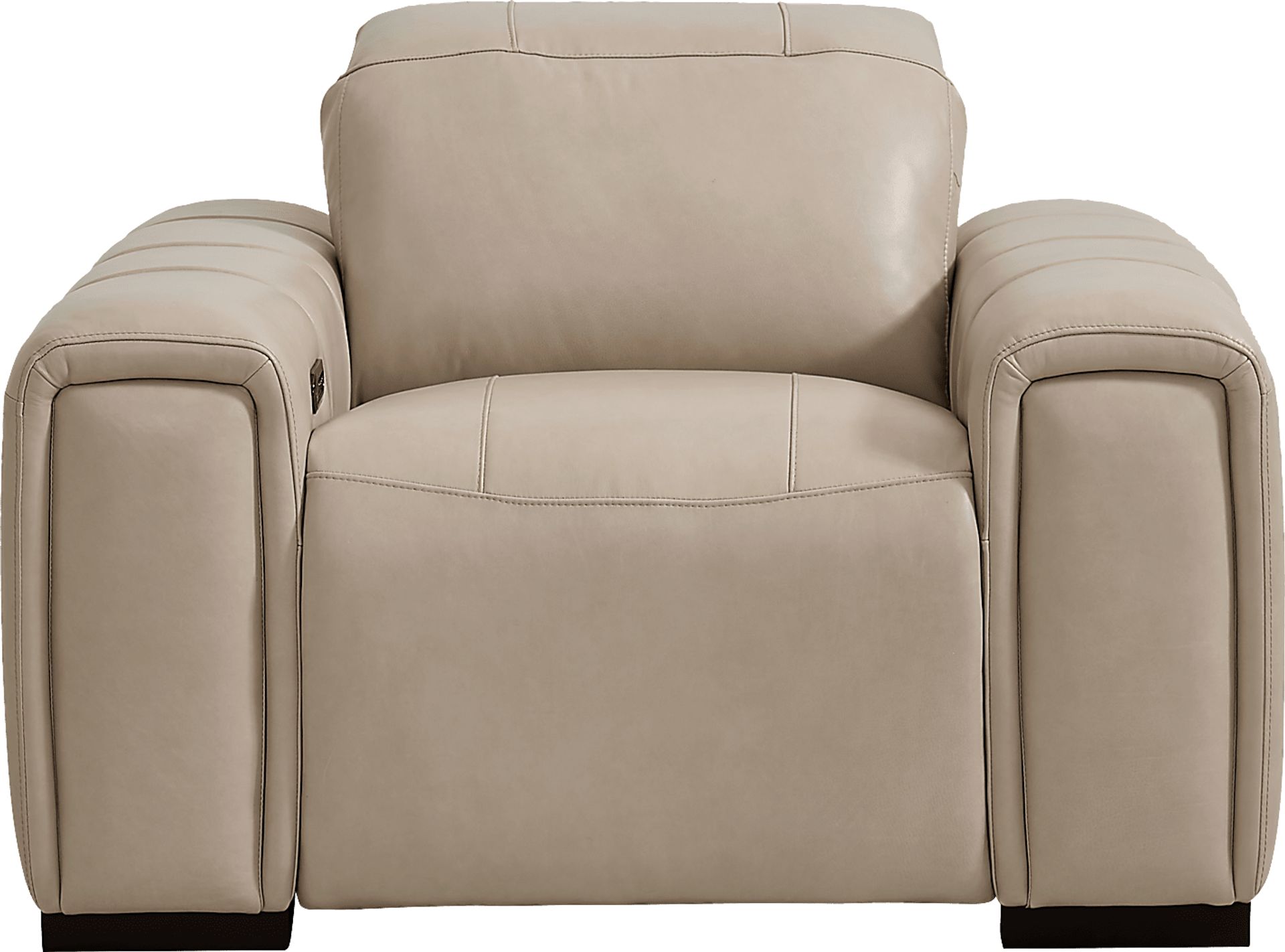 Huntington Ivory Leather Dual Power Recliner - Image 2