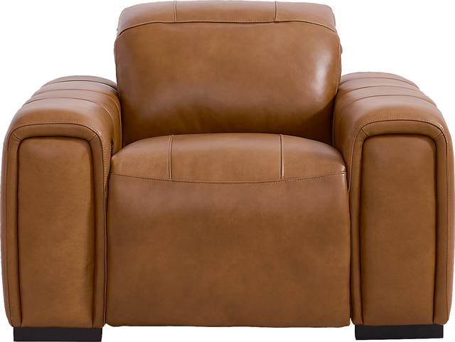 Huntington Saddle Leather Dual Power Recliner - Thumbnail - Image 2