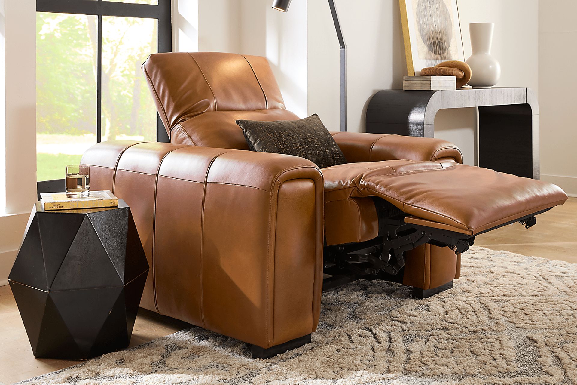 Huntington Saddle Leather Dual Power Recliner - Image 3
