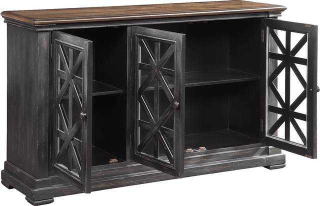 Huntwell Black Credenza - Thumbnail - Image 4