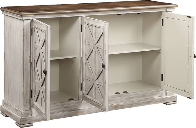 Huntwell White Credenza - Thumbnail - Image 4