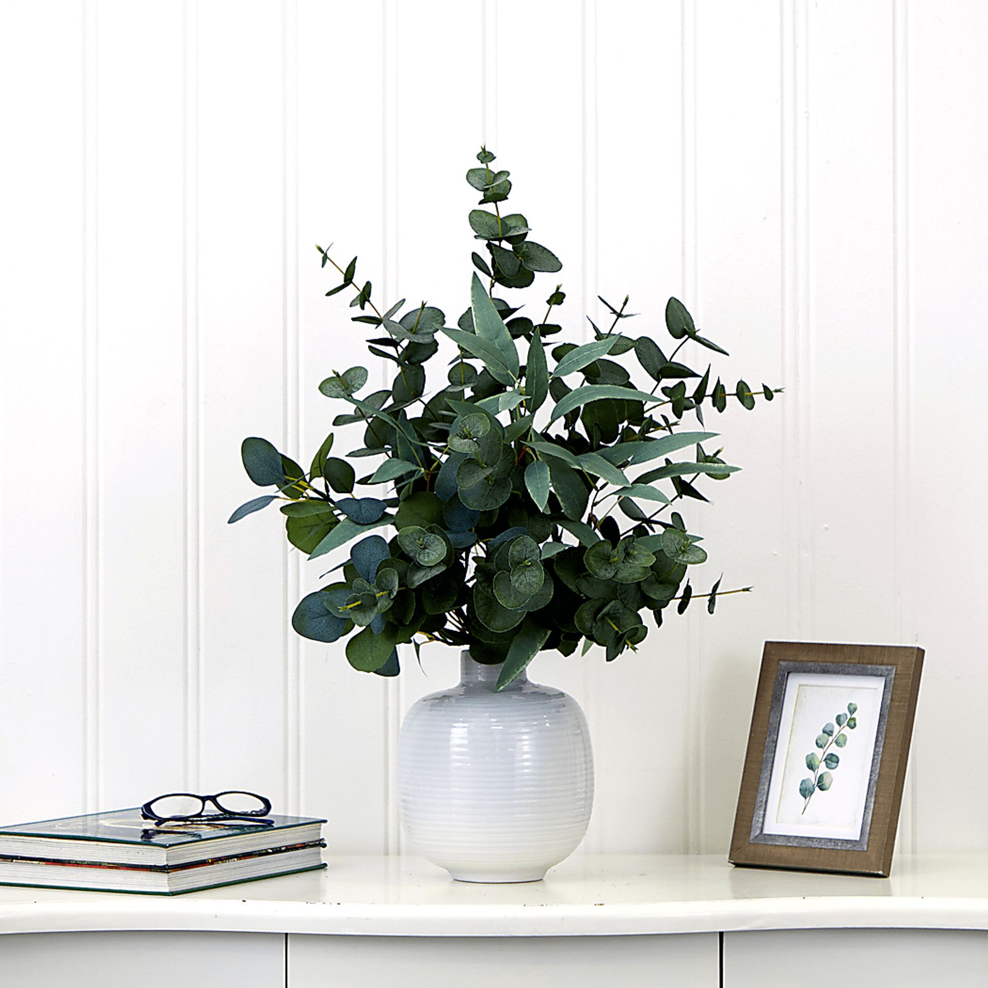 Hurlingame Green Plant with Ceramic Planter - Image 2