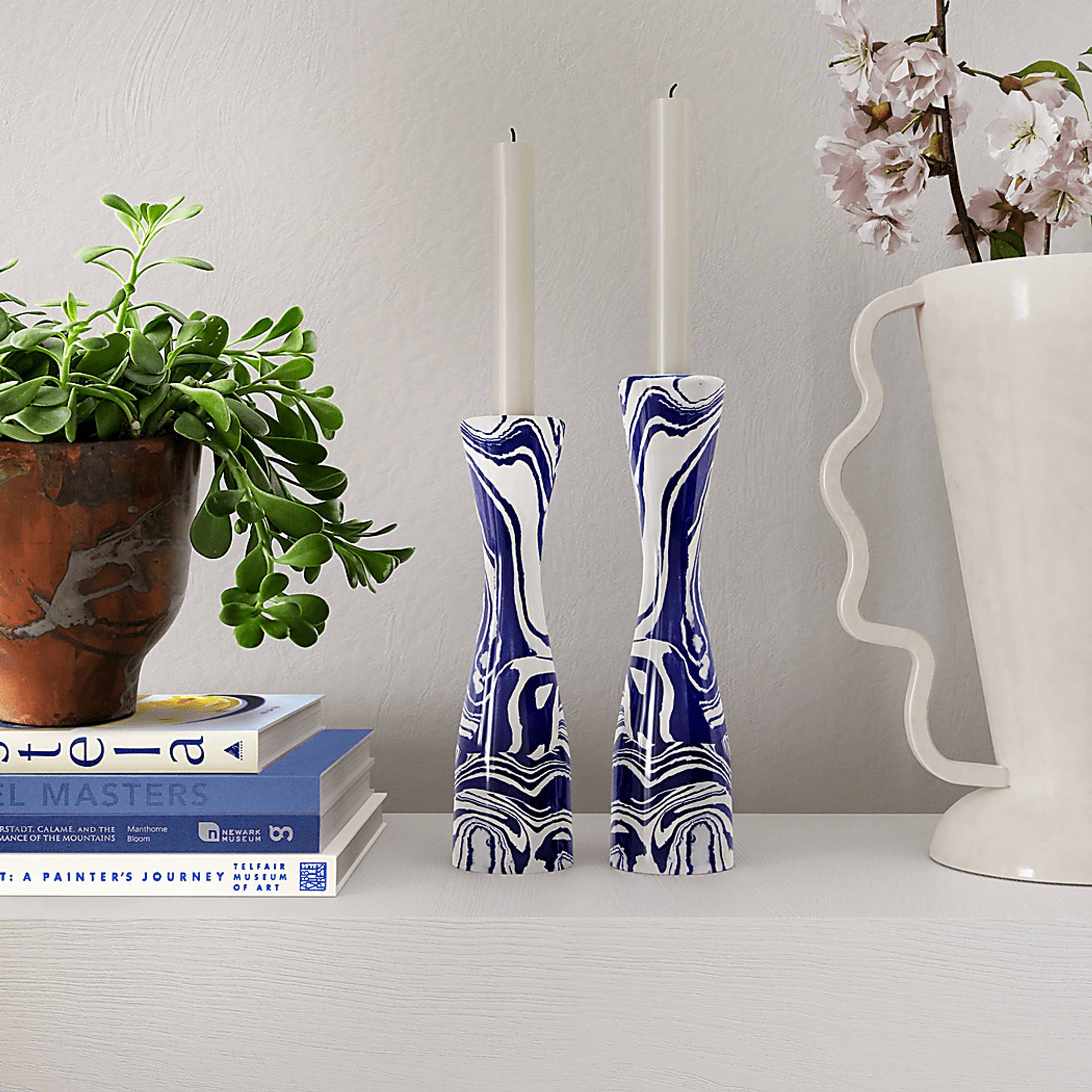 Hurlstone I Blue Candle Holder - Image 2