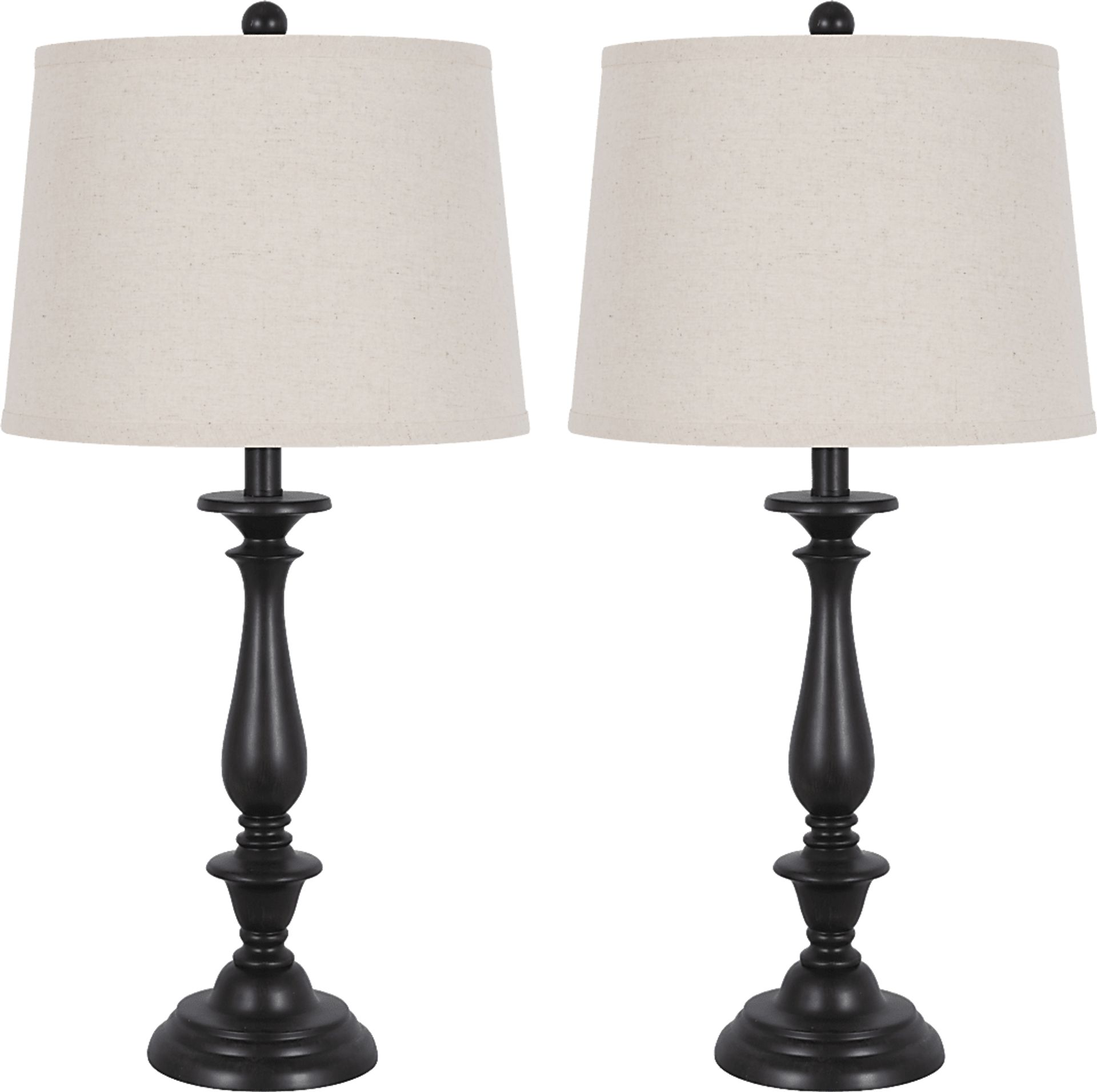 Huron Way Brown Table Lamps, Set of 2 - Image 1