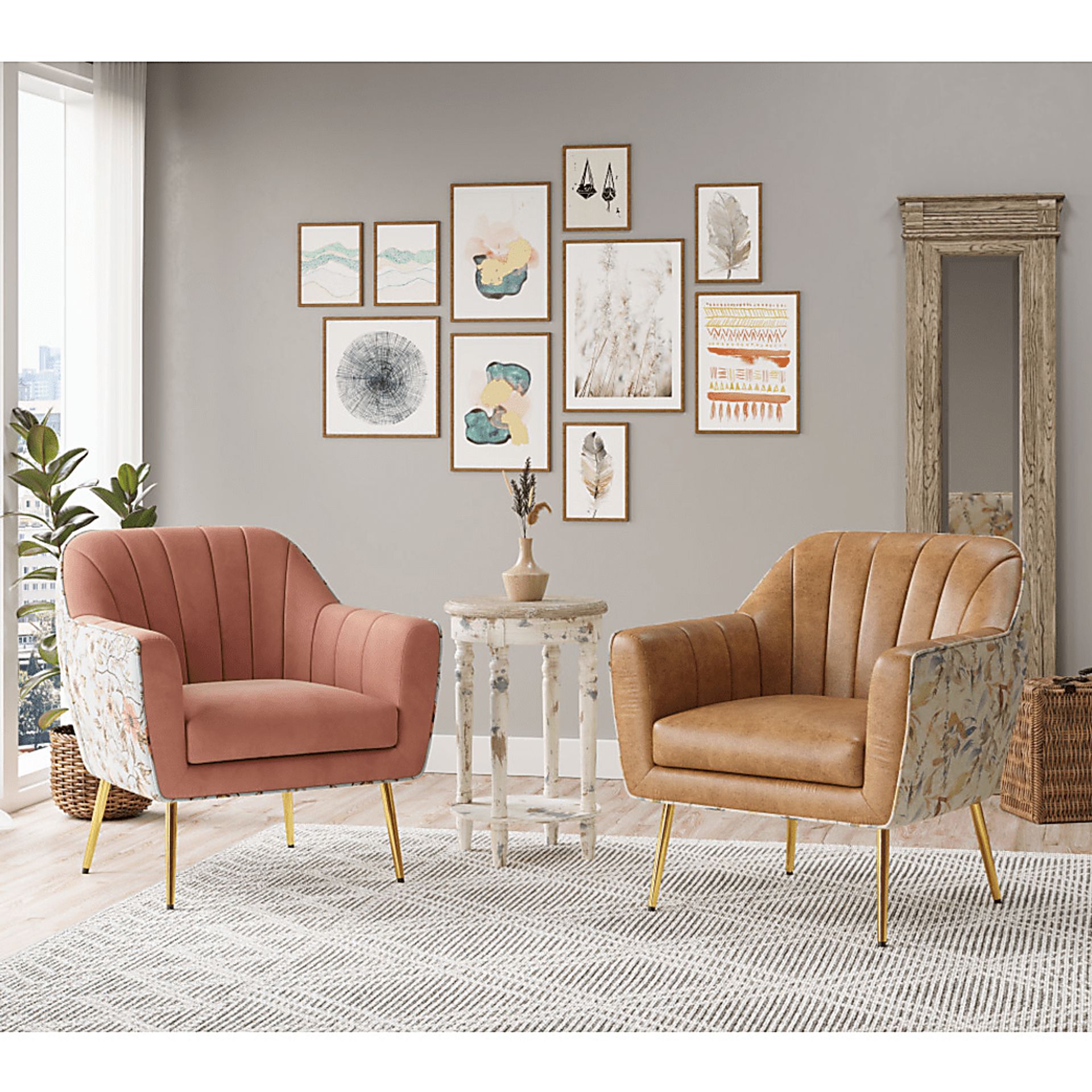 Hurstbourne Pink Accent Chair - Image 6