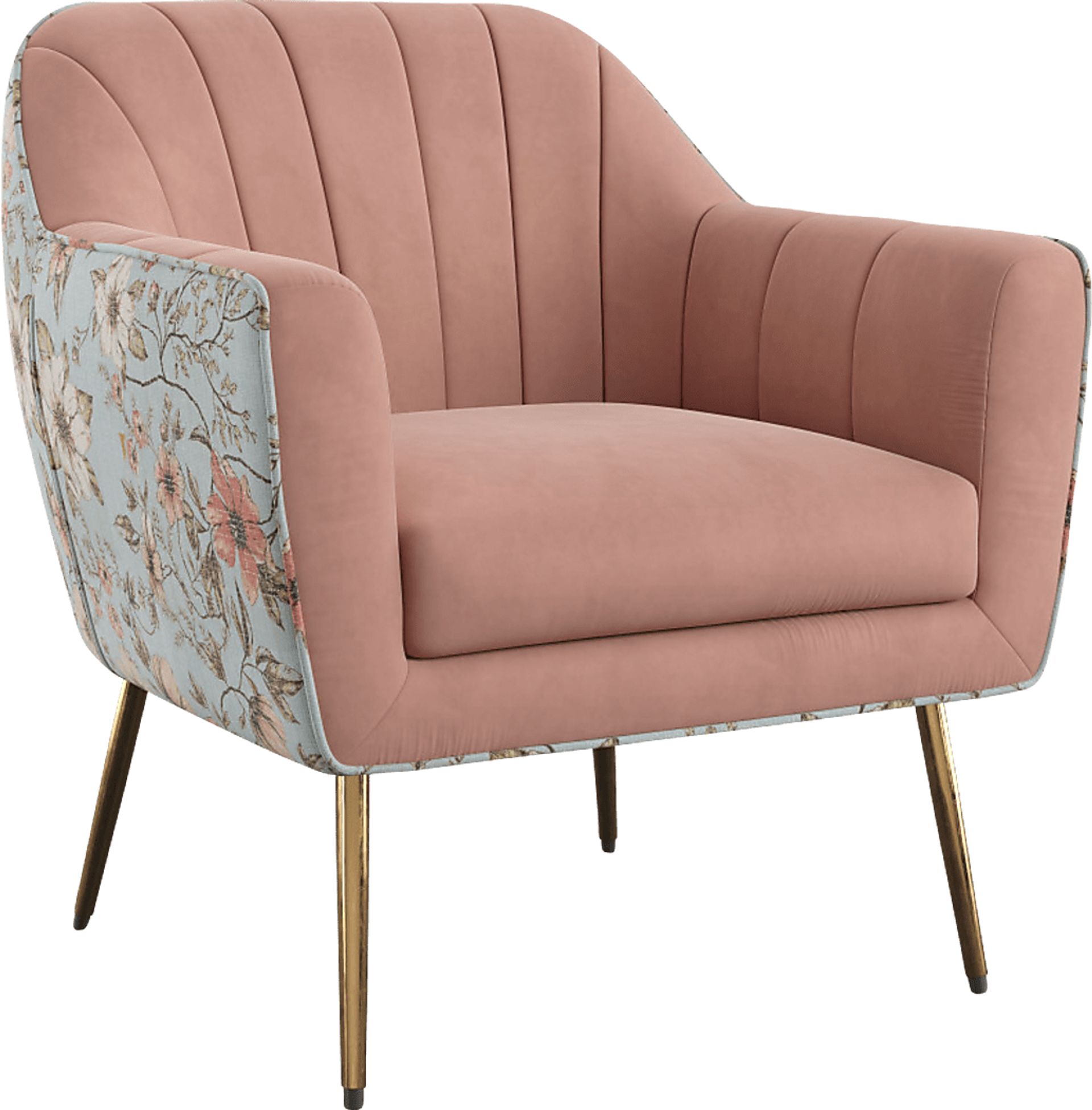 Hurstbourne Pink Accent Chair - Image 1