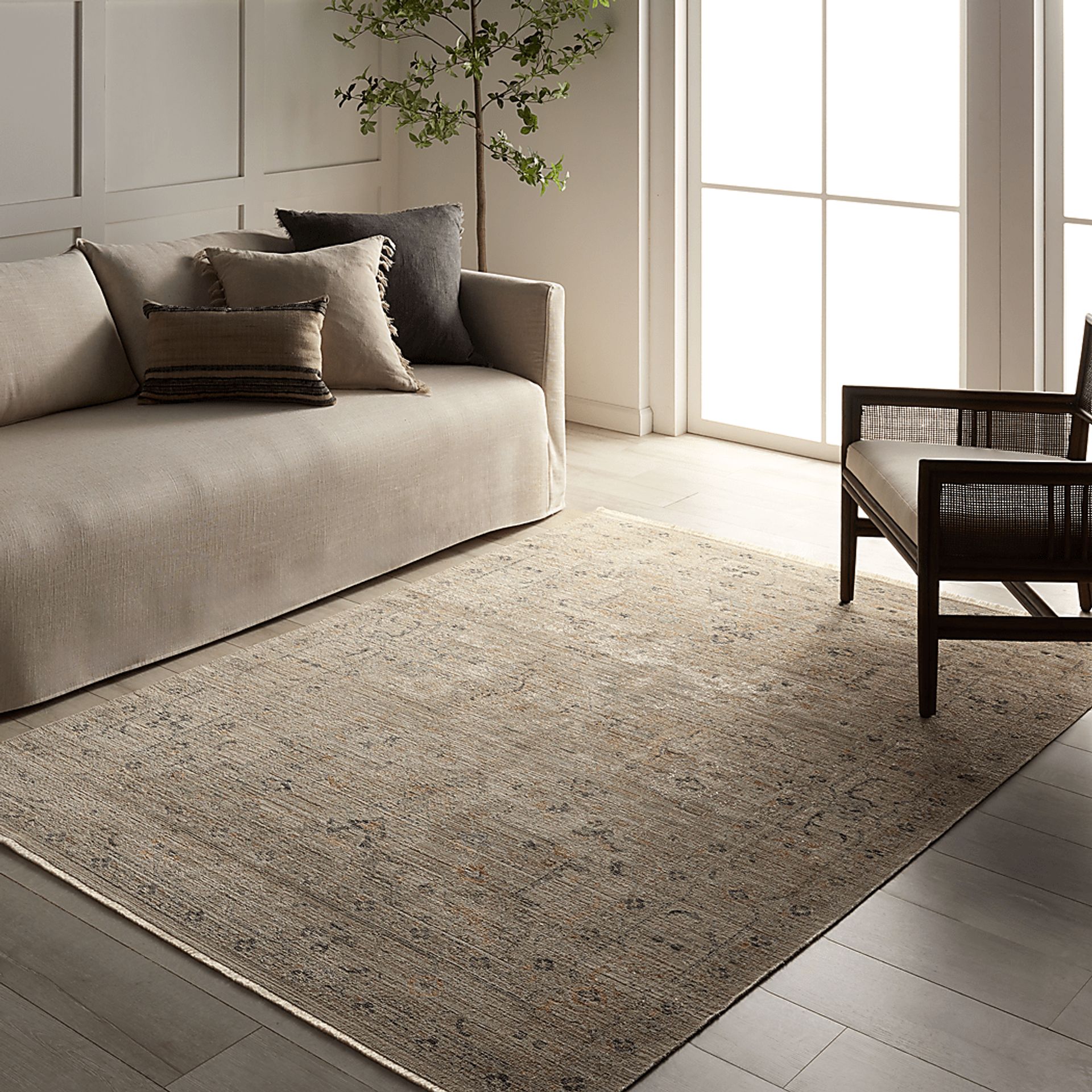 Husni Cream 7'6 x 9'7 Indoor/Outdoor Rug - Image 2