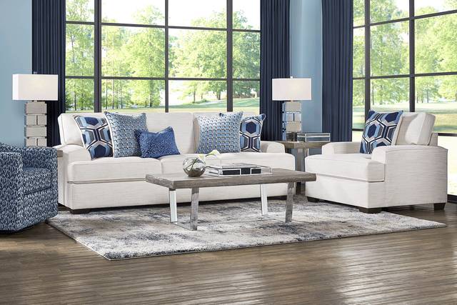 Hutchinson Cream 5 Pc Living Room - Thumbnail - Image 1