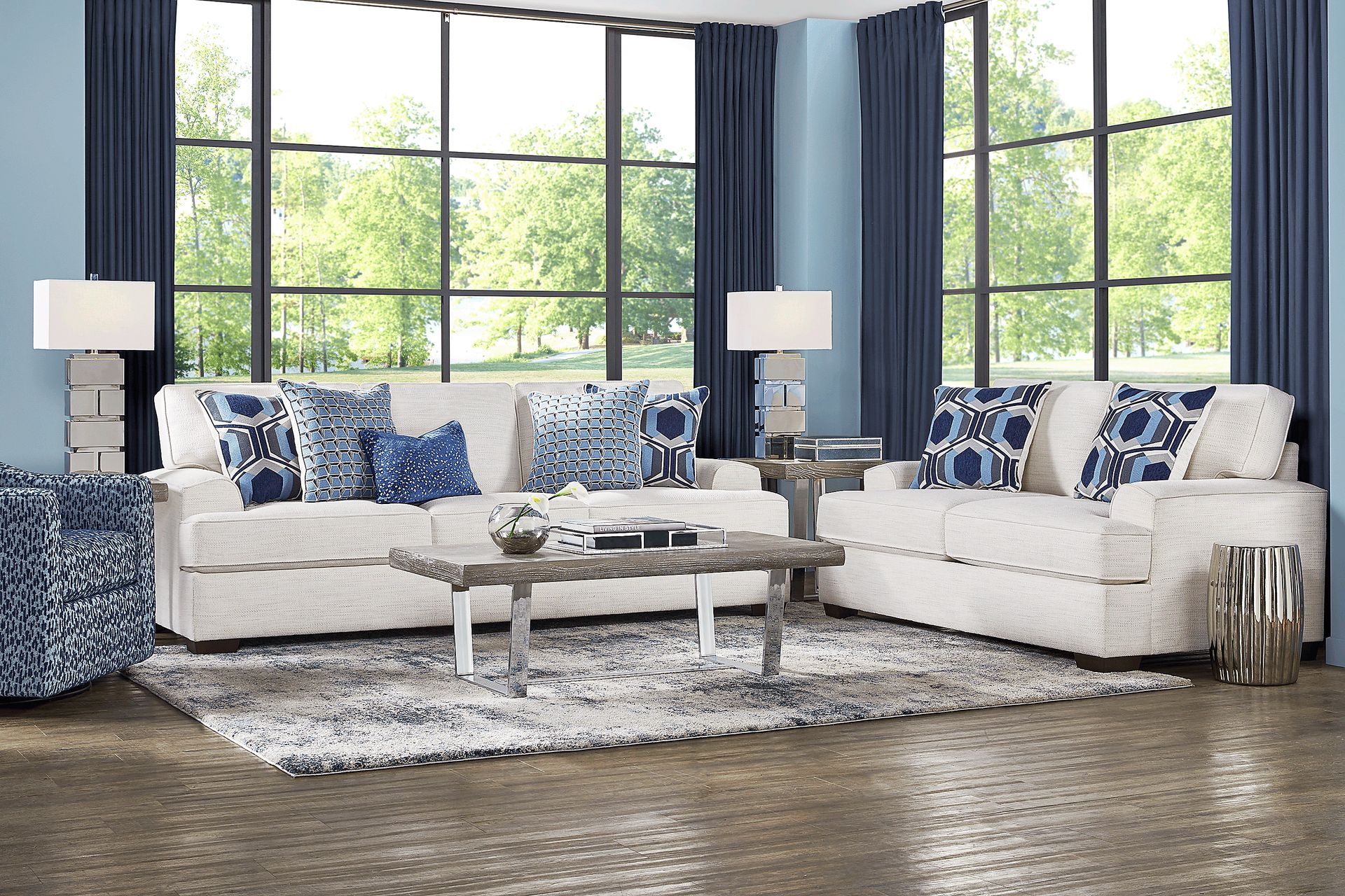 Hutchinson Cream 5 Pc Living Room - Image 1