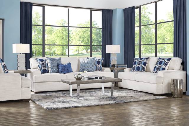 Hutchinson Cream 8 Pc Living Room - Thumbnail - Image 1