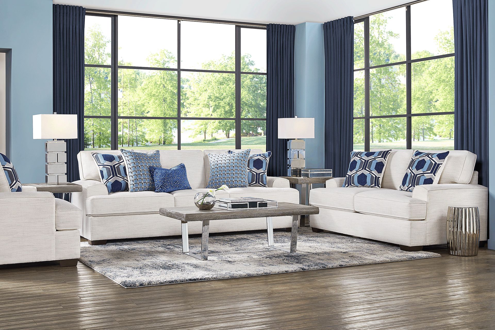 Hutchinson Cream 8 Pc Living Room - Image 1