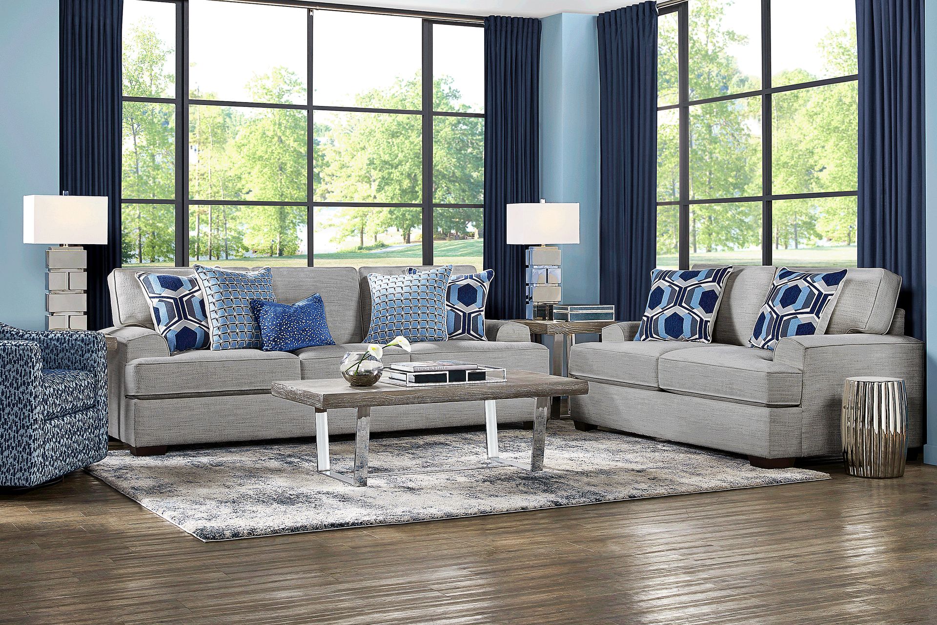 Hutchinson Gray 5 Pc Living Room - Image 1