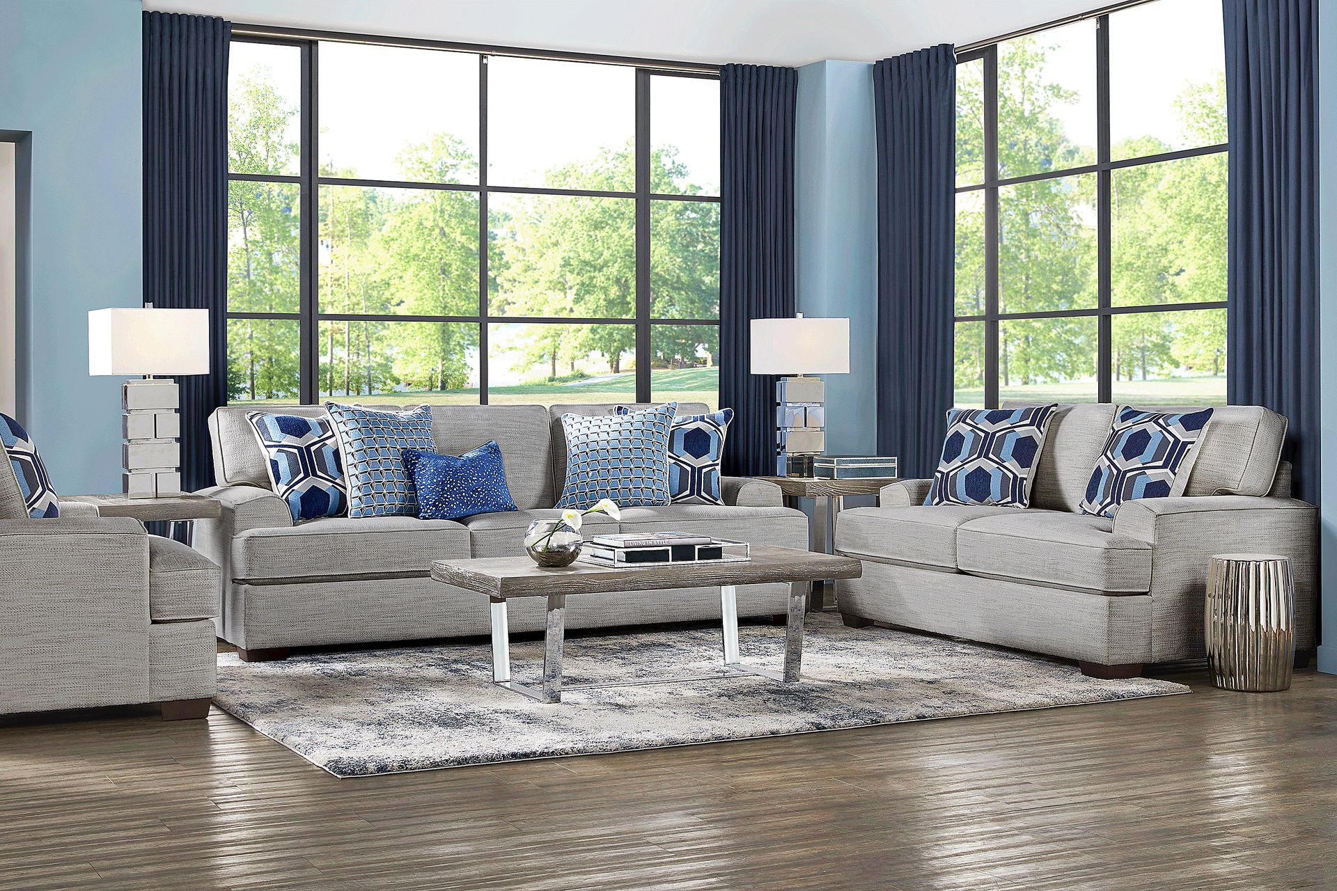 Hutchinson Gray 8 Pc Living Room - Image 1