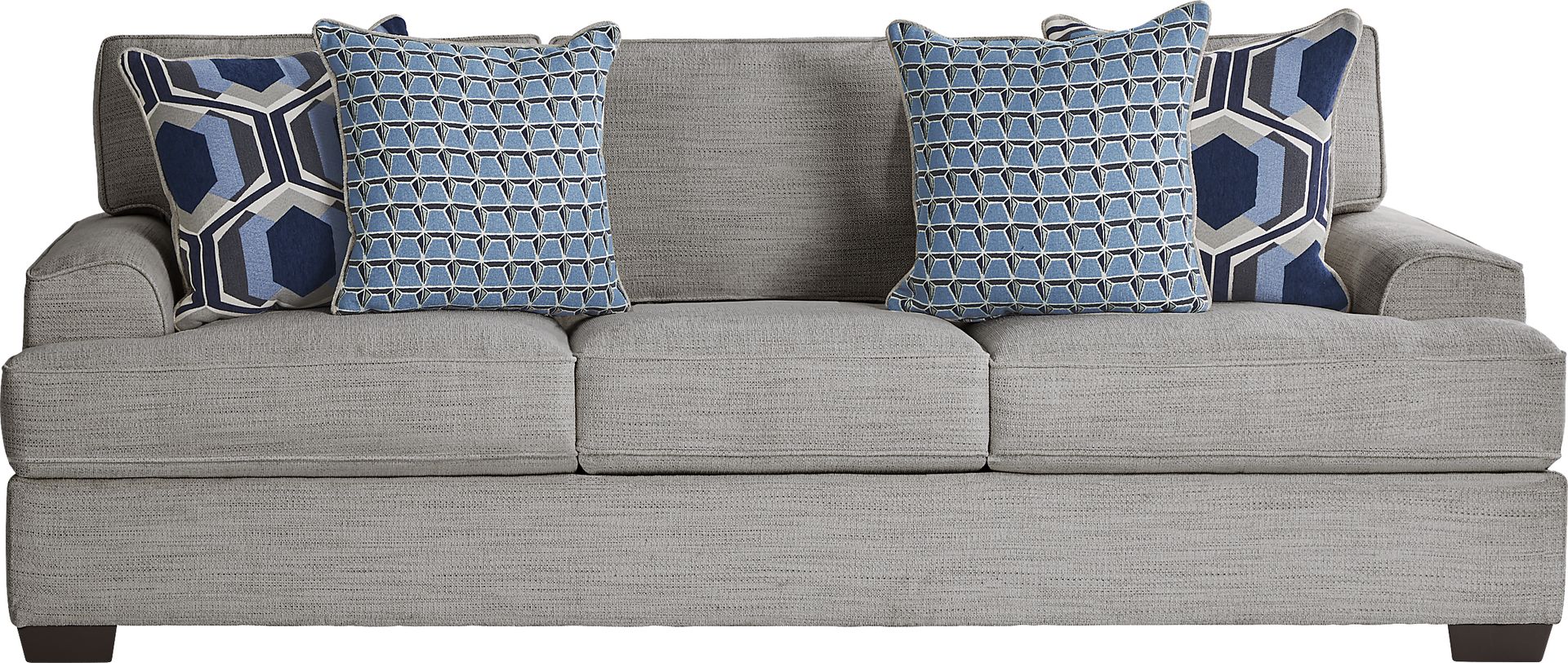 Hutchinson Gray 7 Pc Living Room with Gel Foam Sleeper - Image 2