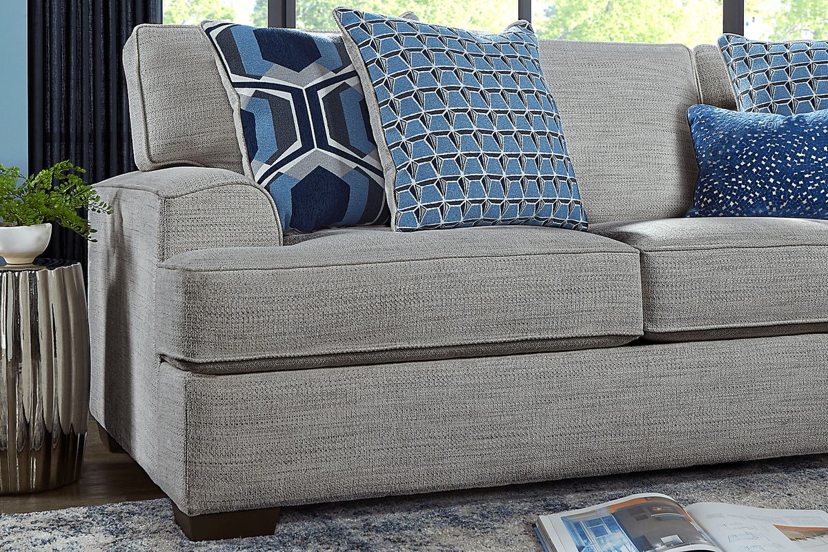 Hutchinson Gray Polyester Fabric Sleeper Sofa | Rooms to Go