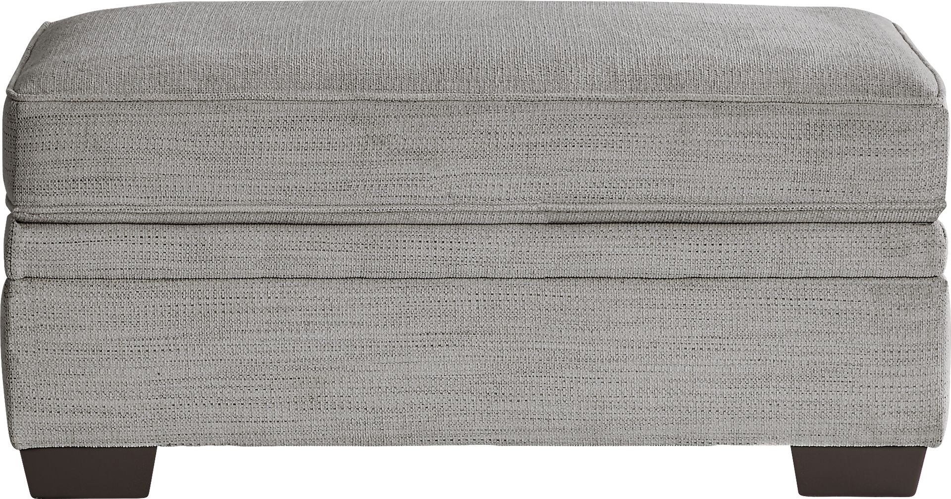 Hutchinson Gray Storage Ottoman - Image 2