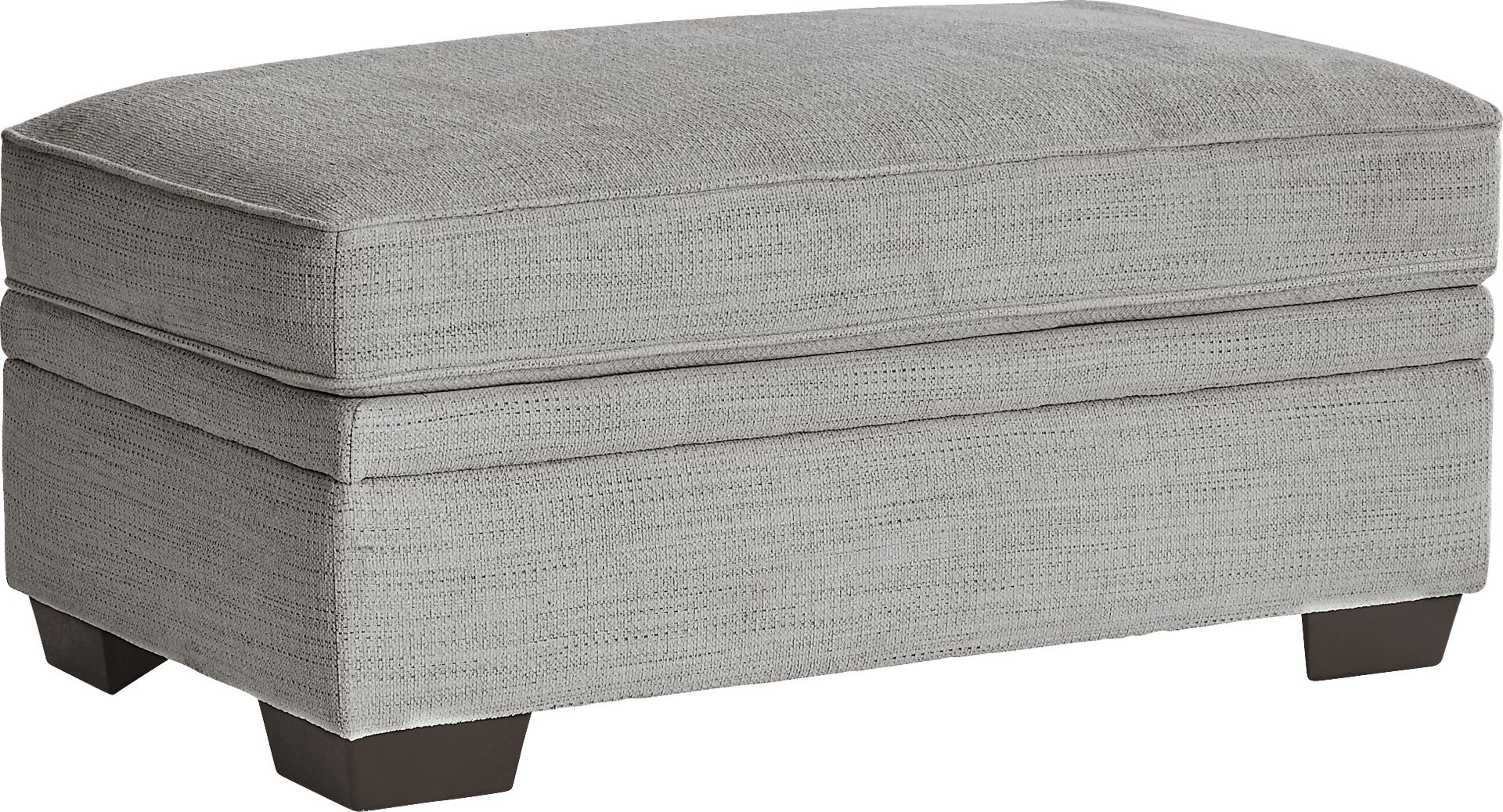 Hutchinson Gray Storage Ottoman - Image 1