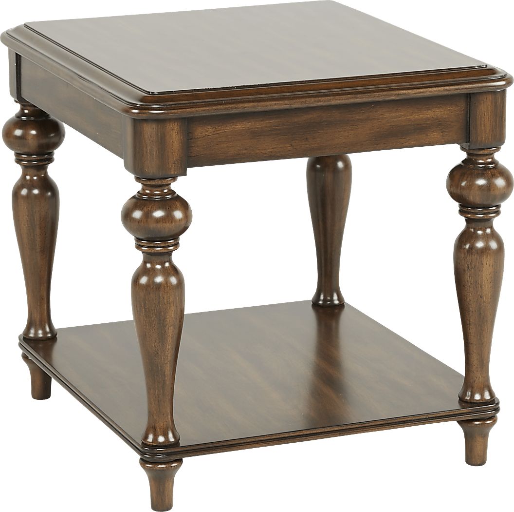 Hutton Brown Dark Wood End Table | Rooms to Go