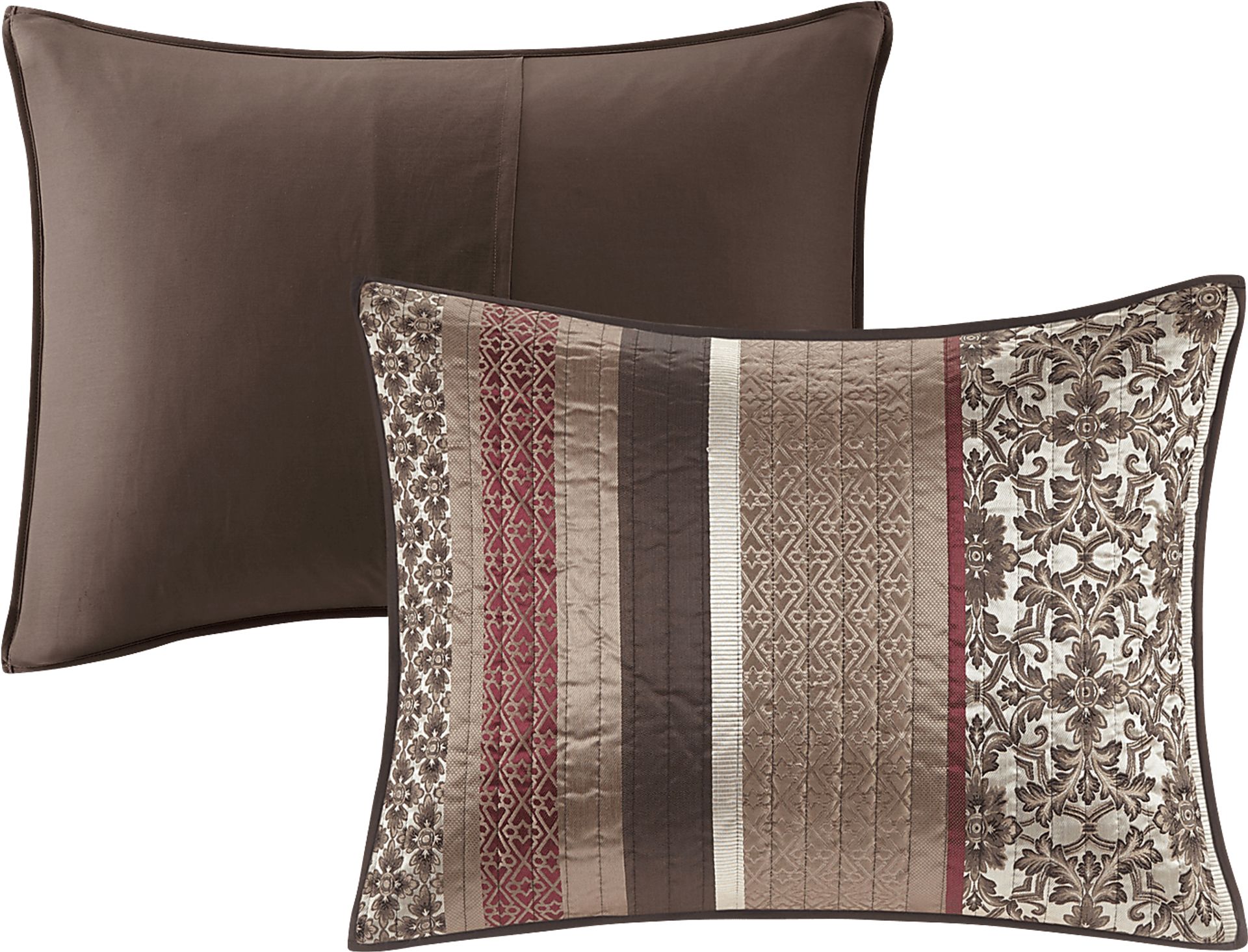 Huxley Red 5 Pc Full/Queen Coverlet Set - Image 2