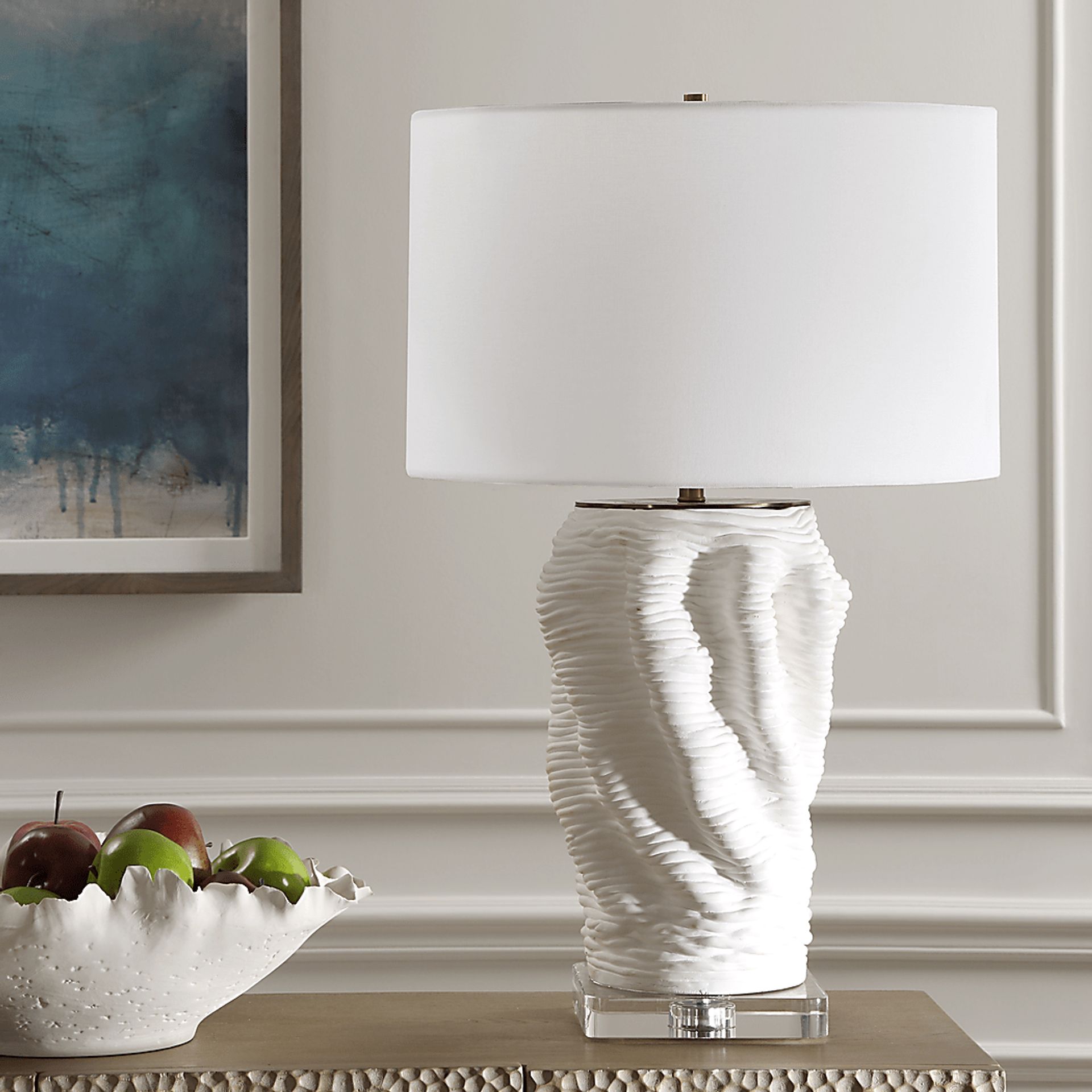 Hyacinth Boulevard White Lamp - Image 2
