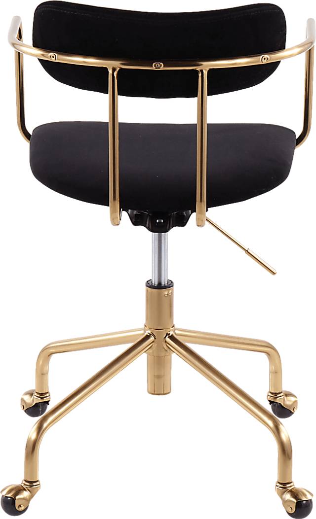 Hyalite Black Office Chair - Thumbnail - Image 4