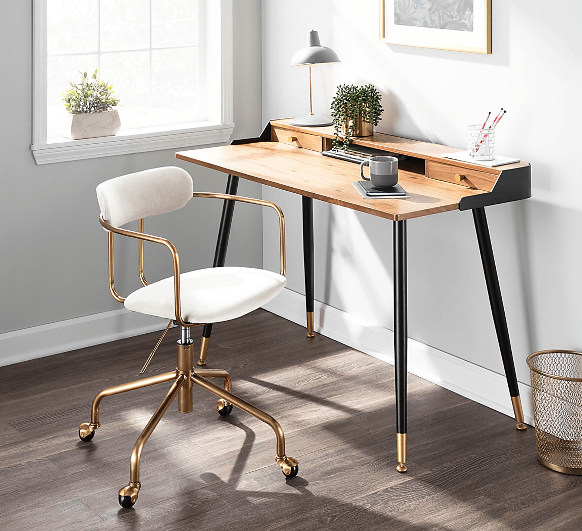 Hyalite Cream Office Chair - Image 7