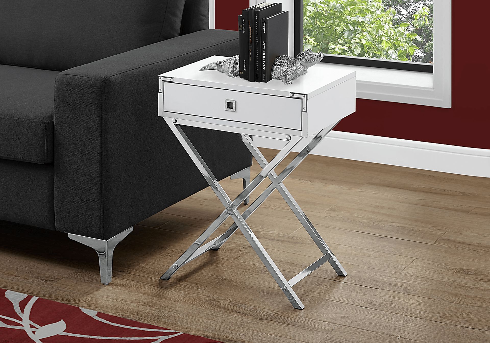 Hydesdale White Accent Table - Image 2